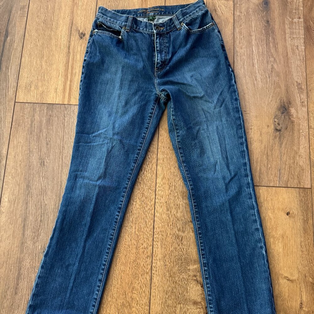 LAUREN JEANS CO. Ralph Lauren Women’s Jeans Med Wash Denim Size 8 Mint Condition